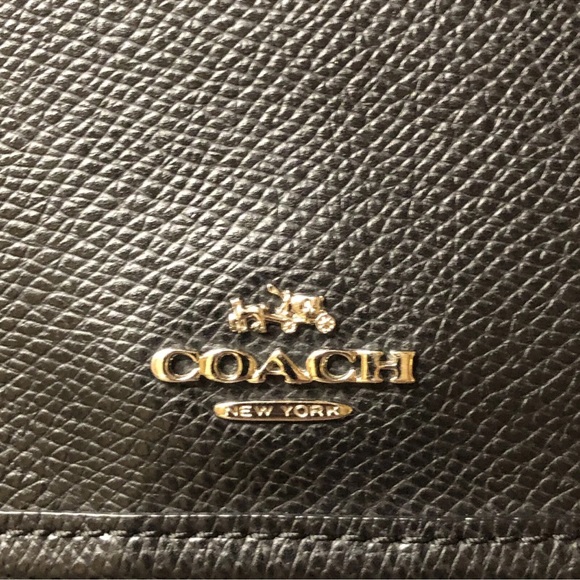 Coach 33475 Ward Signature Black Nylon Tote Bag With Leather Handles - Picture 4 of 16